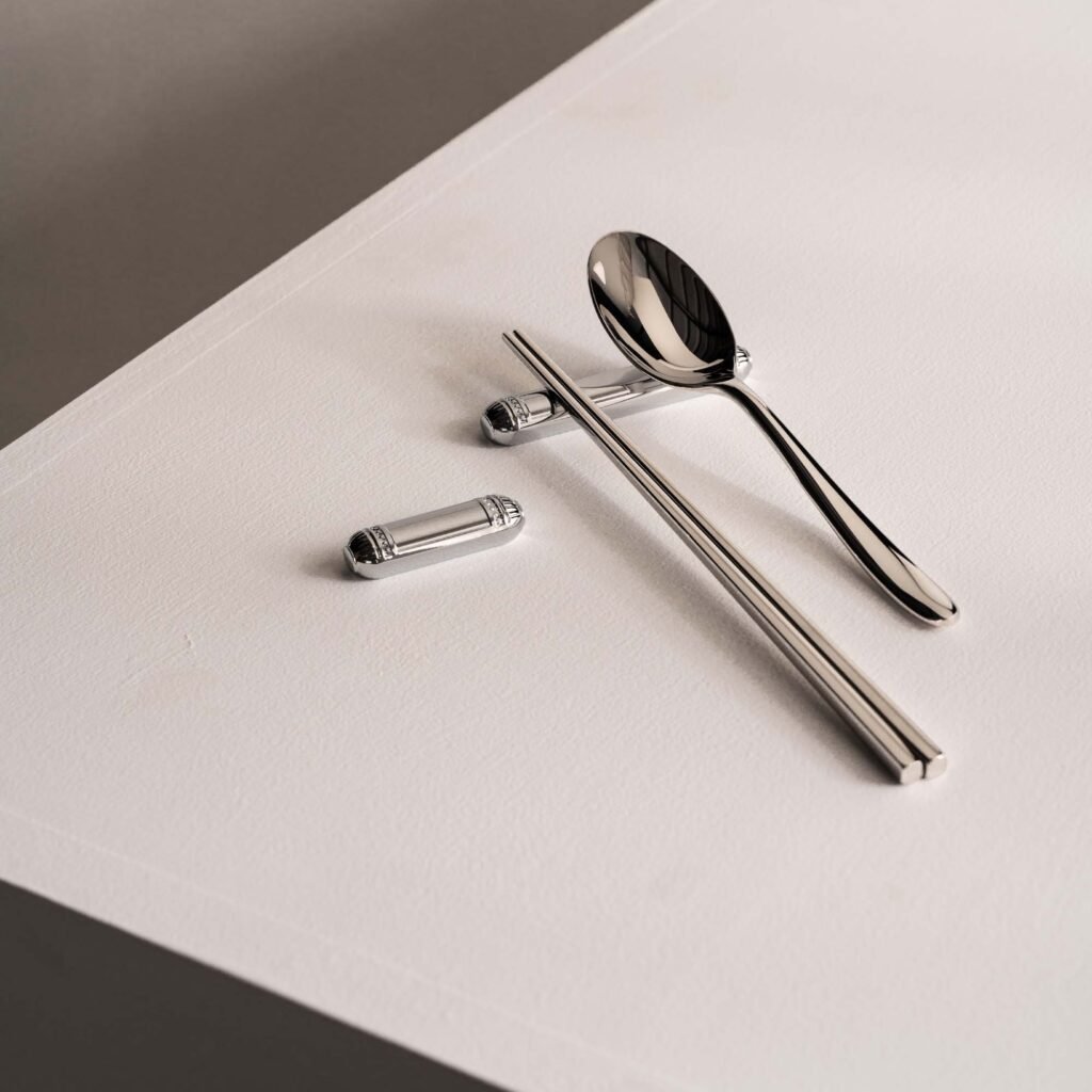 101 4 1 Steel Flatware Rest for Elegant Dining - Luxury Mirror Polished Stainless Steel Chopstick Holder by Apexerahomelife.