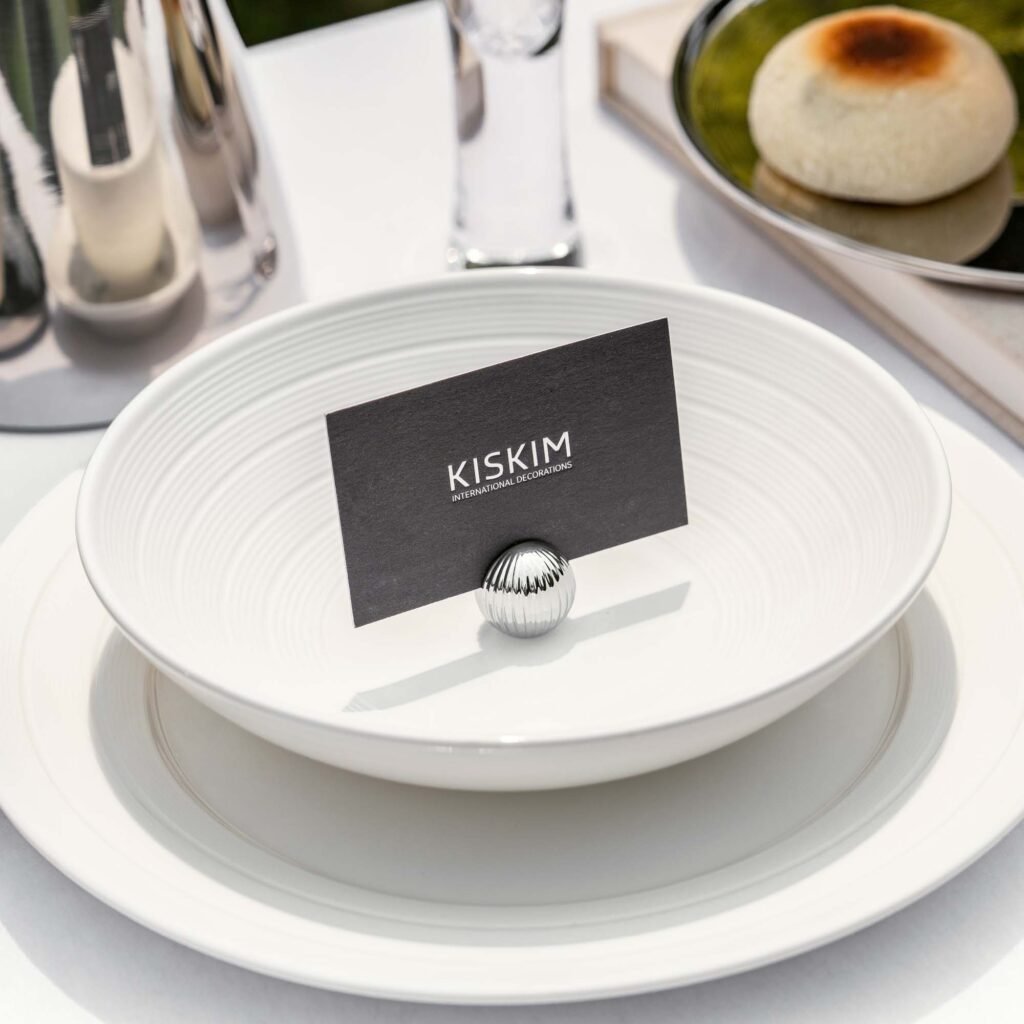 103 3 1 Steel Sphere Card Holder for Designer Desks - Luxury Mirror Polished Stainless Steel Desktop Sculpture by Apexerahomelife.