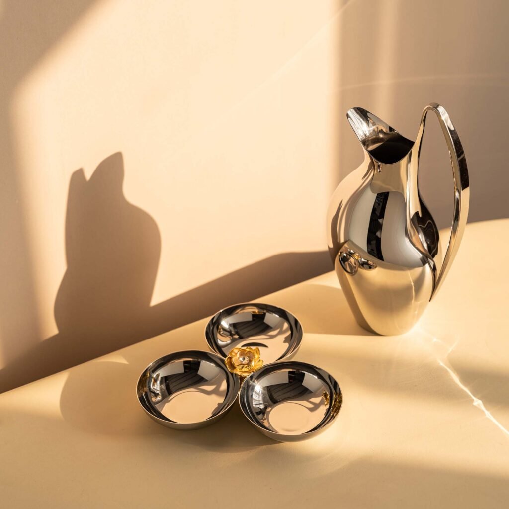 112 5 1 Steel Snack Bowl for Luxury Entertaining - Premium Mirror Polished Stainless Steel Appetizer Dish by Apexerahomelife.