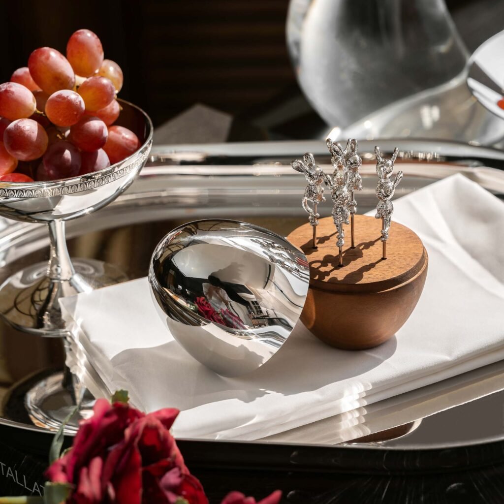 113 6 1 Steel Fruit Picks with Bird Design Holder - Luxury Mirror Polished Stainless Steel Appetizer Forks by Apexerahomelife.