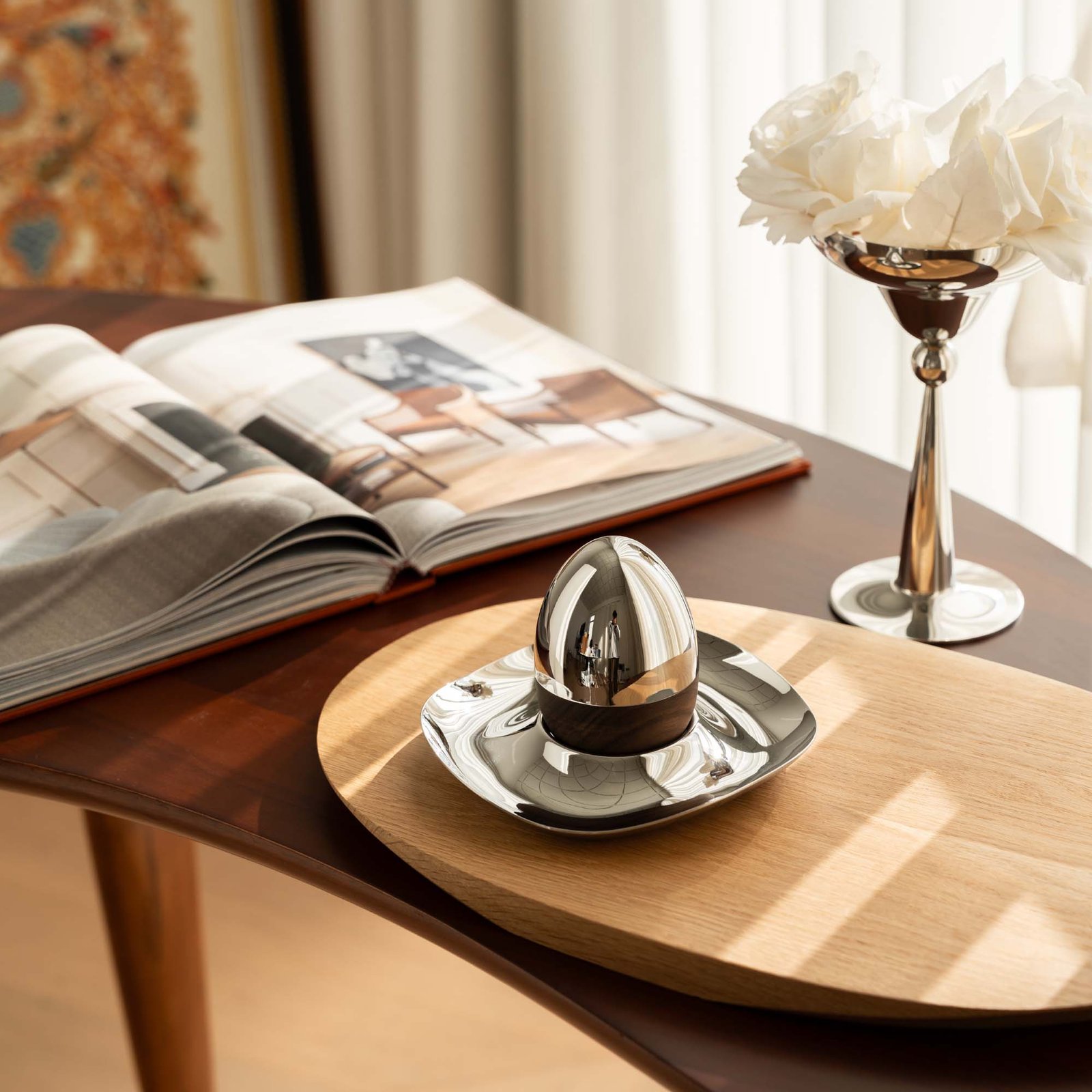 Creative stainless steel home and commercial egg trays, fruit skewers, fruit forks, ornaments, coffee spoons, afternoon tea tableware, gift items, home decorations - Image 3