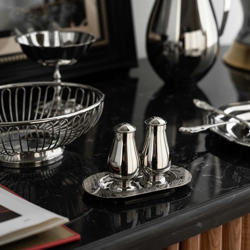 115 5 1 Steel Condiment Shaker for Gourmet Kitchens - Luxury Mirror Polished Stainless Steel Salt and Pepper Dispenser by Apexerahomelife.