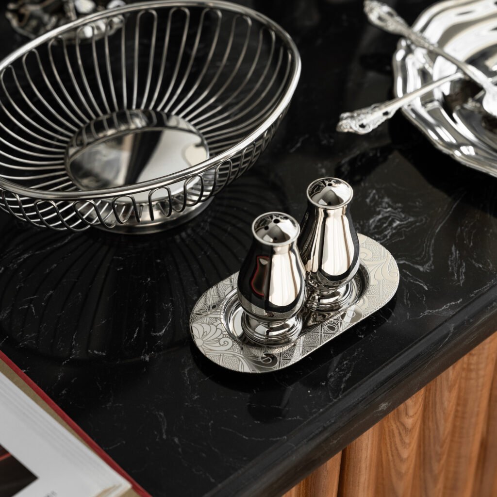 115 7 1 Steel Condiment Shaker for Gourmet Kitchens - Luxury Mirror Polished Stainless Steel Salt and Pepper Dispenser by Apexerahomelife.