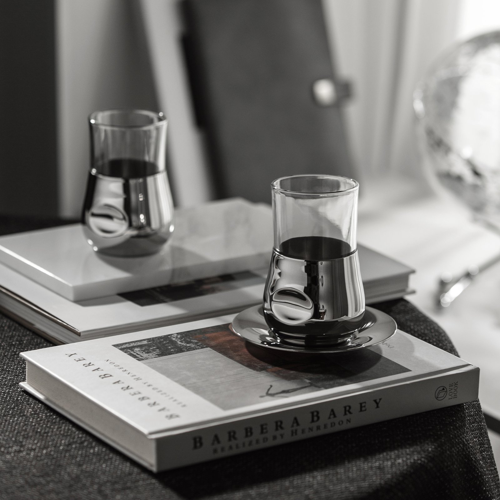 Creative stainless steel water cups, coffee POTS, light luxury household cold water kettles, cold water cups, high-temperature resistant water cups and teapot sets, home decoration ornaments - Image 2