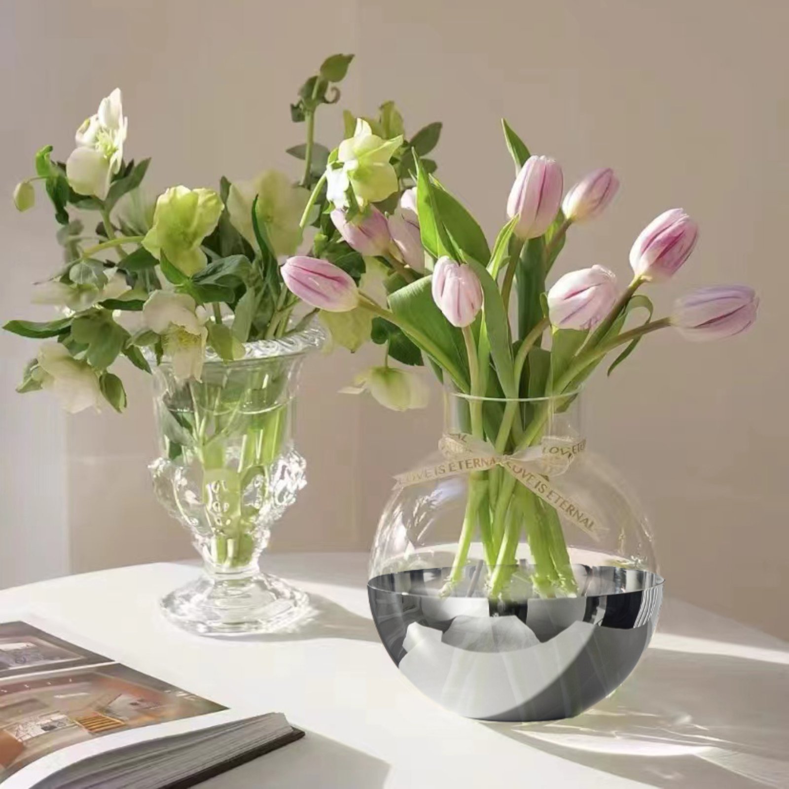 Steel Sphere Vase for Modern Decor - Luxury Mirror Polished Stainless Steel Round Floral Vessel by Apexerahomelife. - Image 8