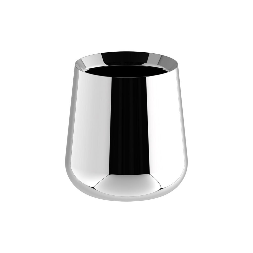 126 9 1 Steel Ice Bucket with Tongs - Luxury Mirror Polished Stainless Steel Wine Chiller by Apexerahomelife.