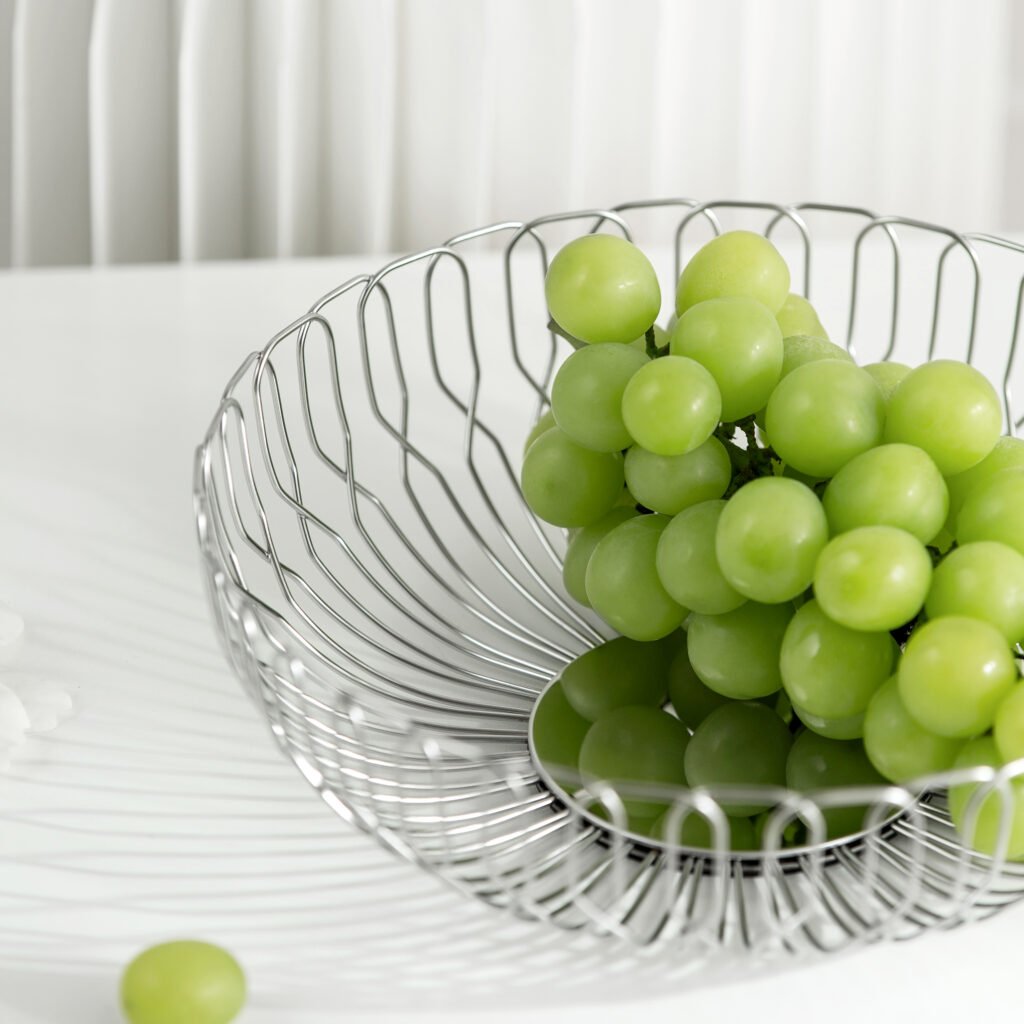 2 5 1 Steel Bread Basket for Artisanal Dining - Premium Mirror Polished Stainless Steel Crinkled Server by Apexerahomelife.