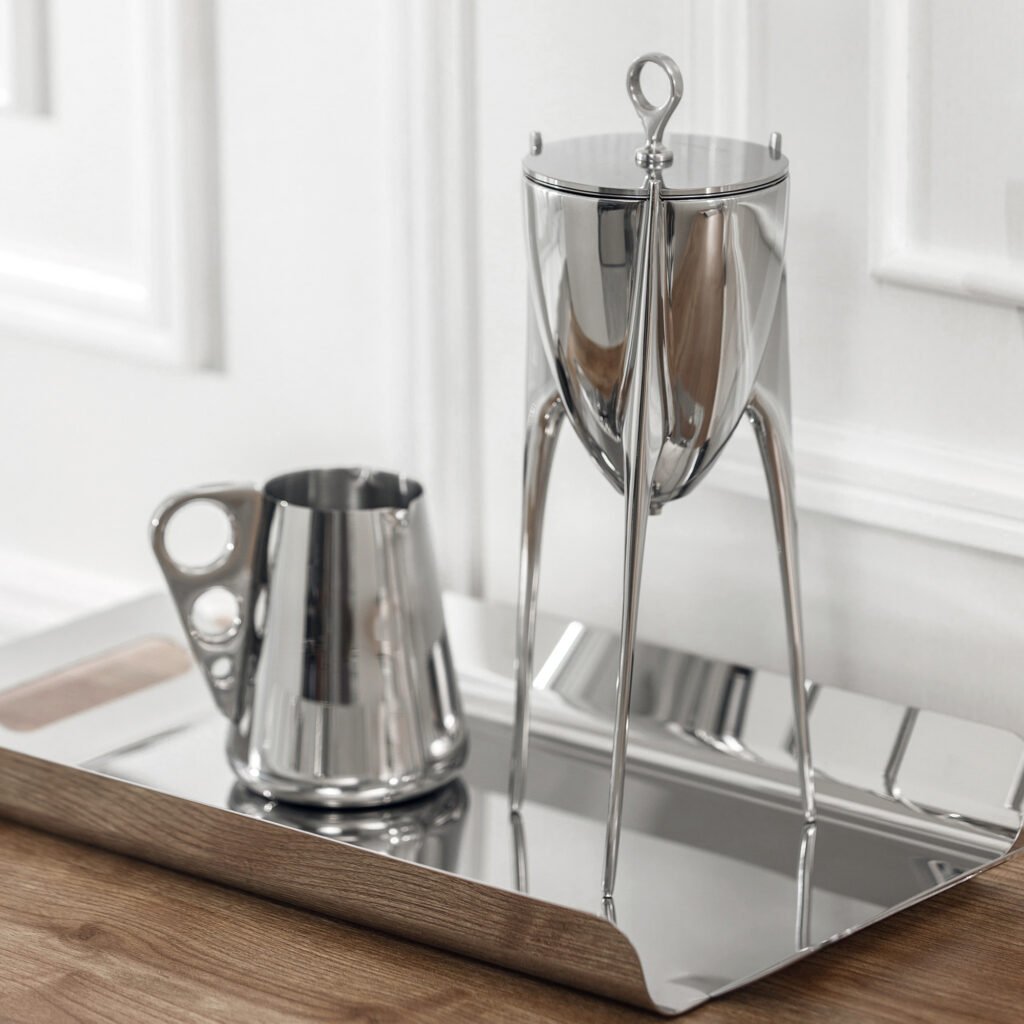 21 2 1 Steel Ding Pitcher for Executive Interiors - Premium Mirror Polished Stainless Steel Cultural Server by Apexerahomelife.