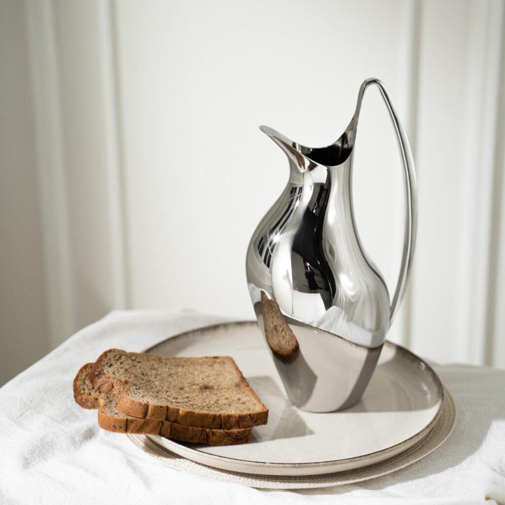 22 1 1 Steel Swan Pitcher for Serene Interiors - Premium Mirror Polished Stainless Steel Avian-Inspired Server by Apexerahomelife.