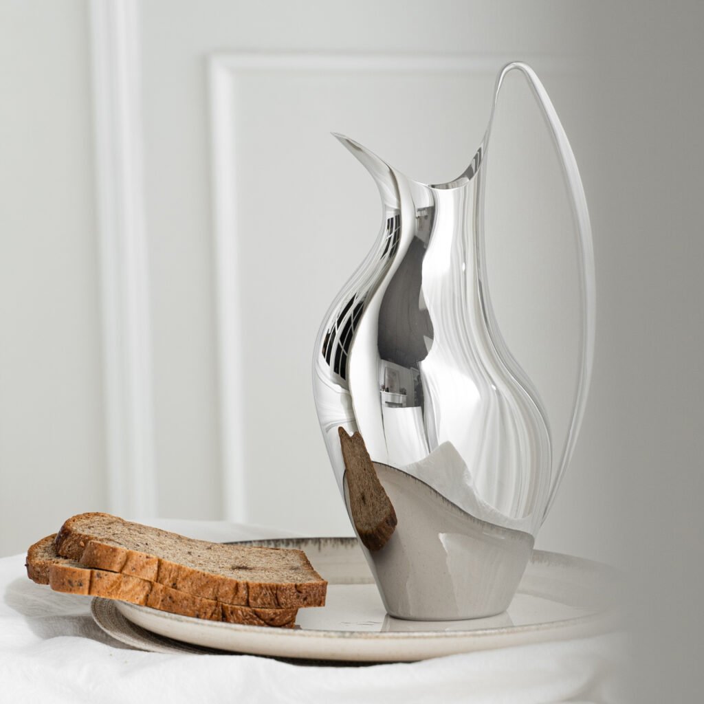 22 2 1 Steel Swan Pitcher for Serene Interiors - Premium Mirror Polished Stainless Steel Avian-Inspired Server by Apexerahomelife.