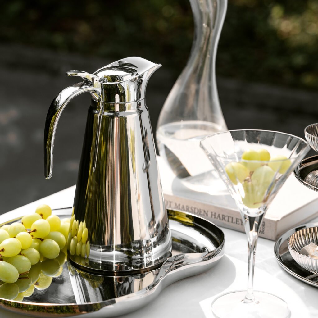 25 1 1 Steel Cylindrical Carafe for Modernist Offices - Premium Mirror Polished Vacuum Insulated Server by Apexerahomelife.