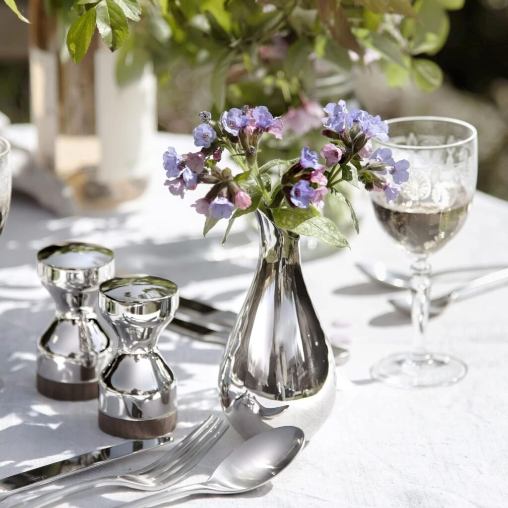 39 1 1 Steel Petit Vase for Minimalist Desktops - Premium Mirror Polished Stainless Steel Floral Vessel by Apexerahomelife.