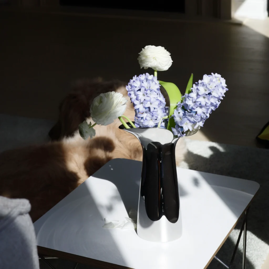 44 3 1 Steel Petal Vase for Boutique Interiors - Premium Mirror Polished Stainless Steel Bud Vessel by Apexerahomelife.