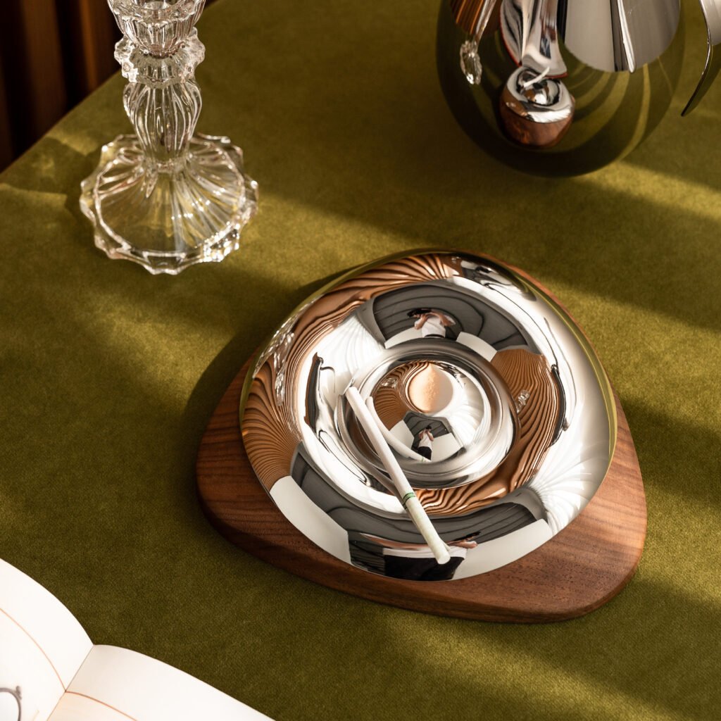 53 1 1 Steel Egg Ashtray for Luxury Interiors - Premium Mirror Polished Stainless Steel Pedestal Ash Basin by Apexerahomelife.
