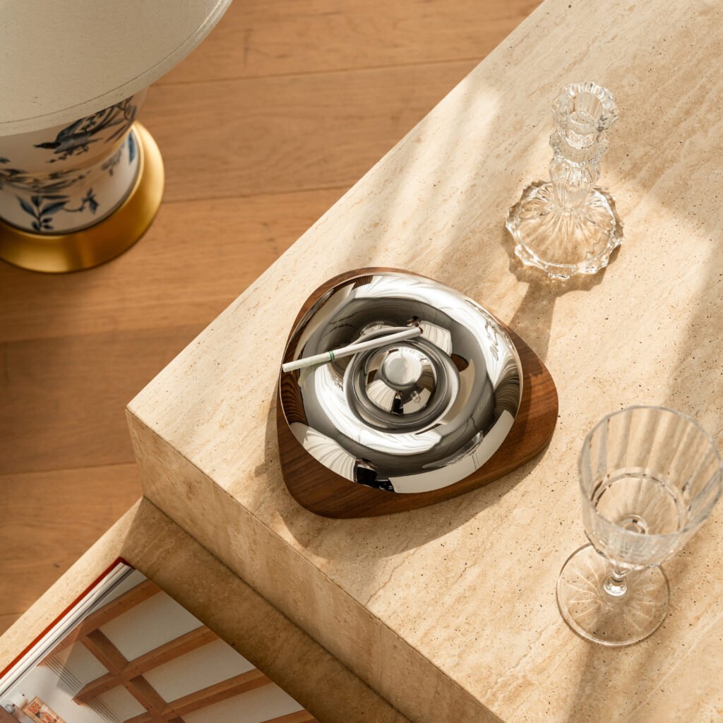 53 3 1 Steel Egg Ashtray for Luxury Interiors - Premium Mirror Polished Stainless Steel Pedestal Ash Basin by Apexerahomelife.