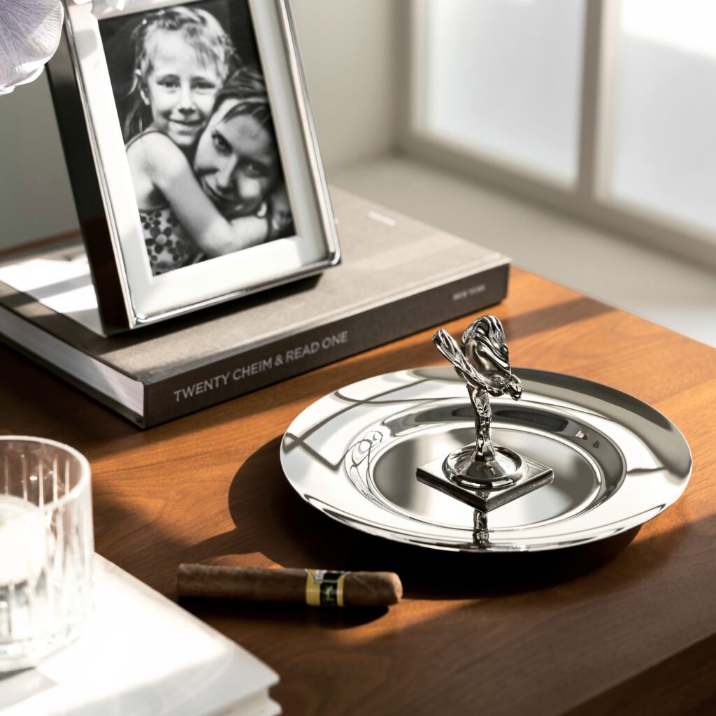 56 4 1 Steel Ultimate Cigar Dish for Rolls-Royce Interiors - Premium Mirror Polished Stainless Steel Smoking Server by Apexerahomelife.