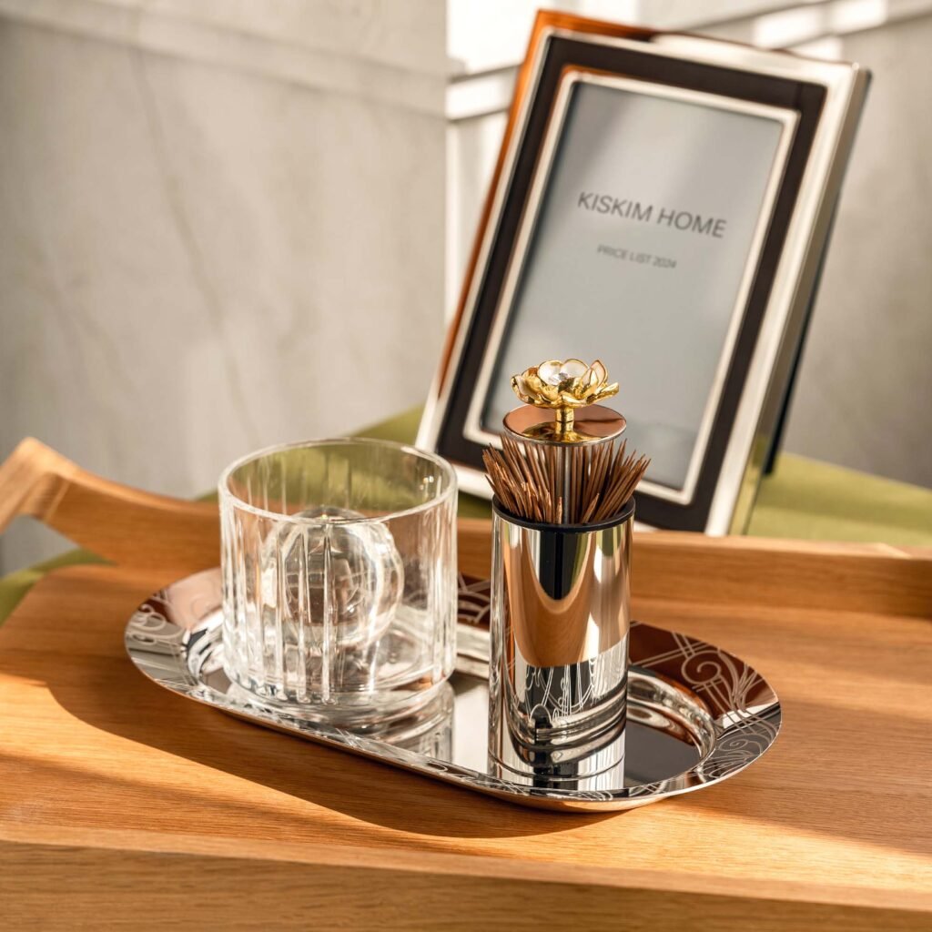 6 9 Steel Butterfly Toothpick Holder - Luxury Mirror Polished Stainless Steel Nature-Inspired Decor by Apexerahomelife.