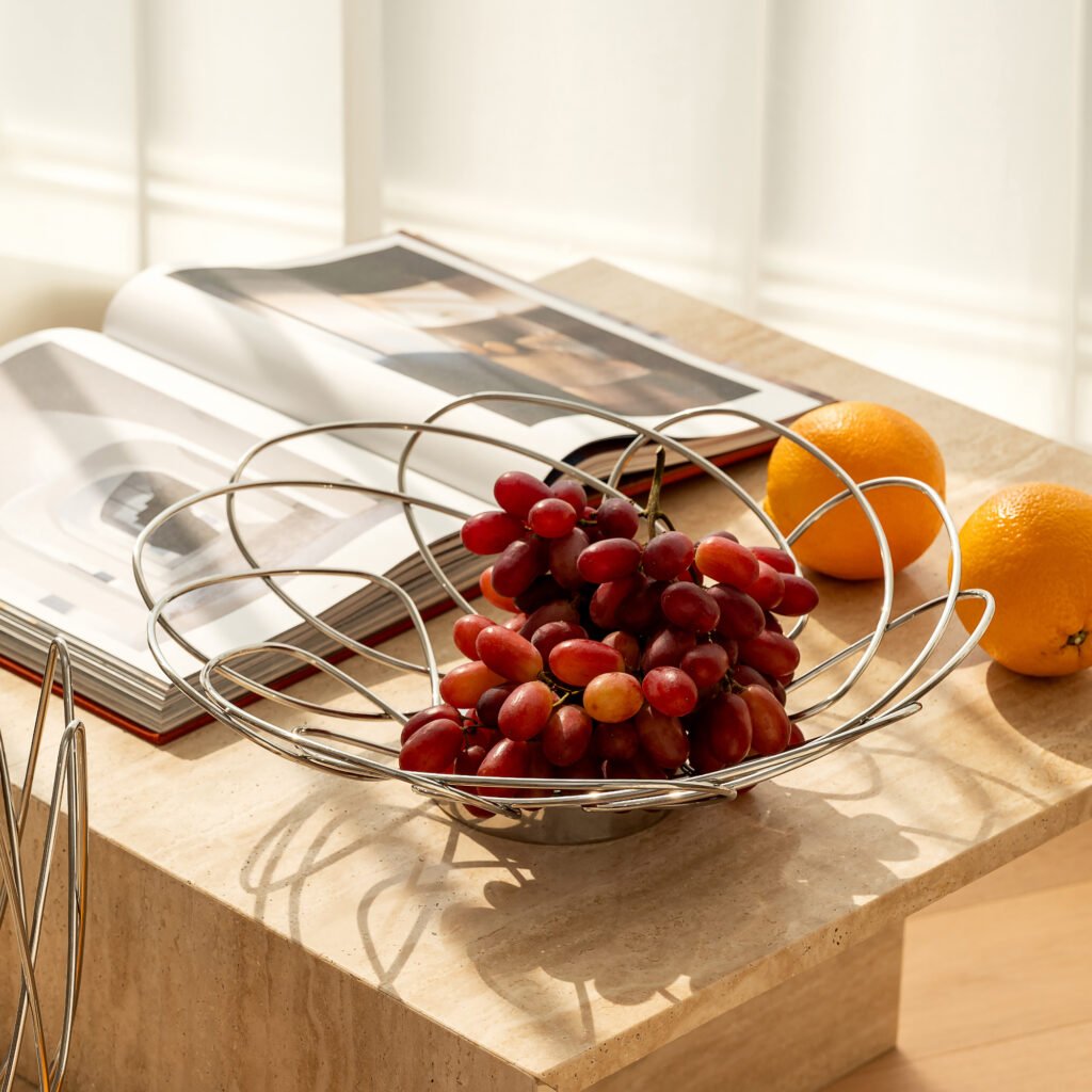62 1 1 Steel Bud Basket for Luxury Decor - Premium Mirror Polished Stainless Steel Petal Bowl by Apexerahomelife.