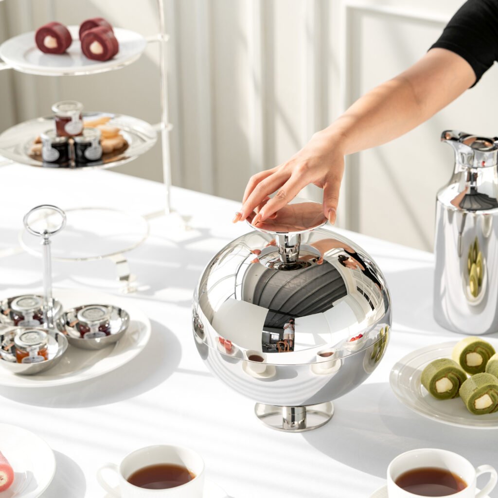 64 2 1 Steel Spherical Bowl for Luxury Interiors - Premium Mirror Polished Stainless Steel Orb Server by Apexerahomelife.