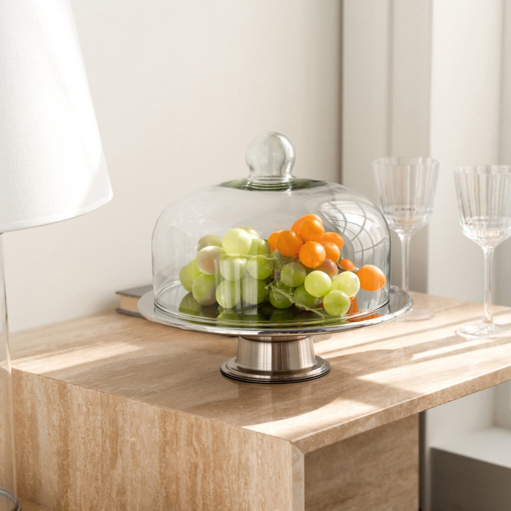 66 1 1 Steel Swirl Plate for Artistic Desserts - Luxury Mirror Polished Stainless Steel Mousse Dish by Apexerahomelife.