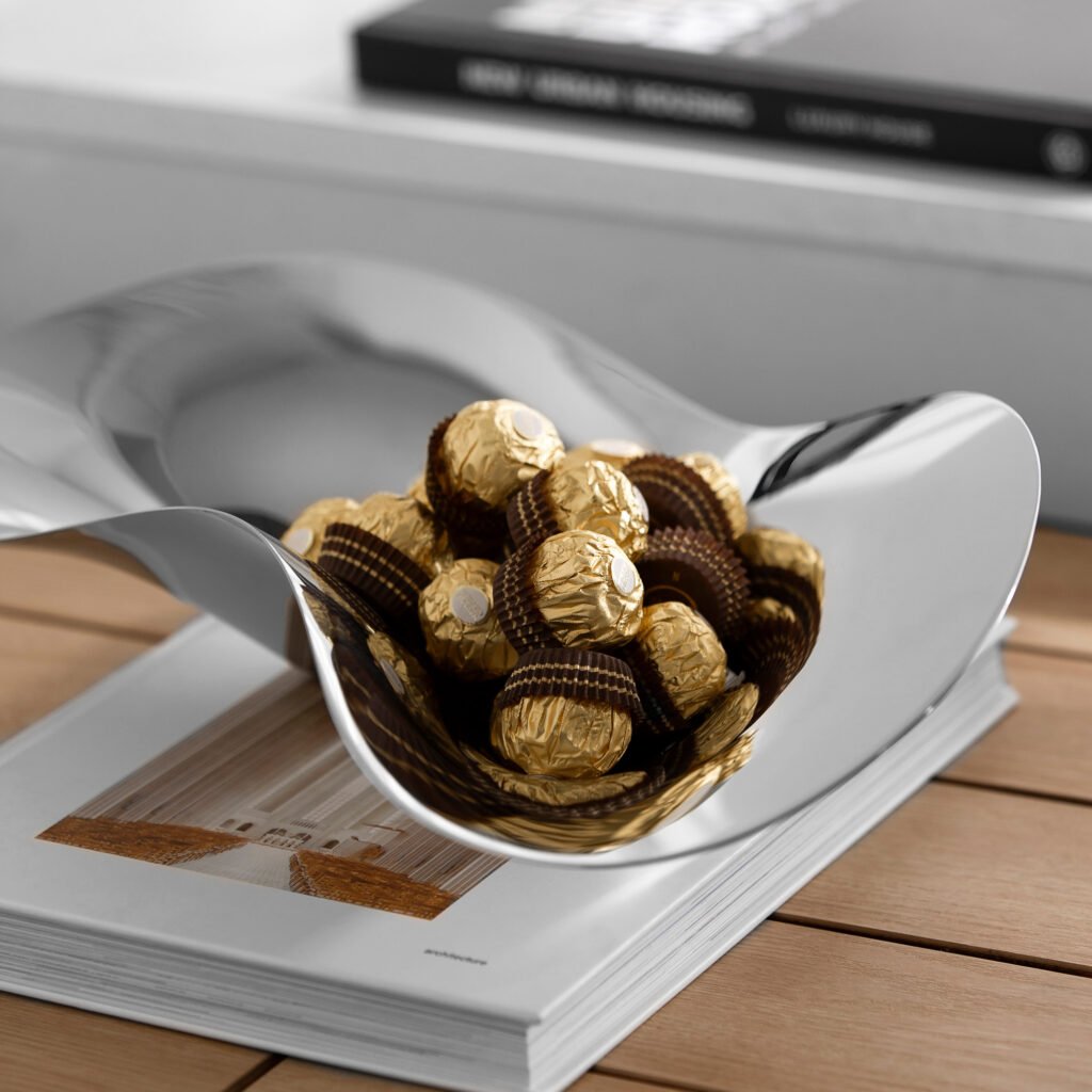 78 6 1 Steel Circular Bowl for Luxury Interiors - Premium Mirror Polished Stainless Steel Fruit Platter by Apexerahomelife.