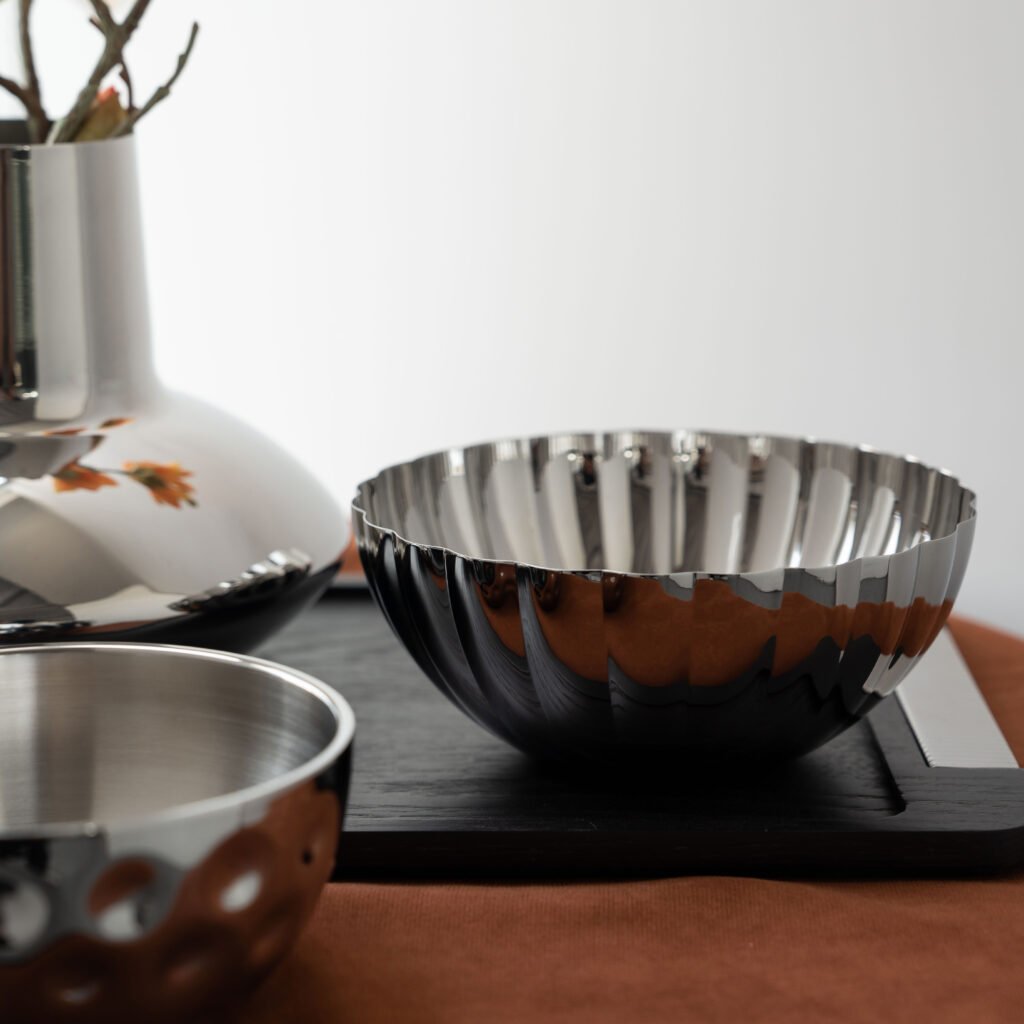 80 4 1 Apexerahomelife Sophisticated Steel Textured Platter Mirror Polished Decorative Tray