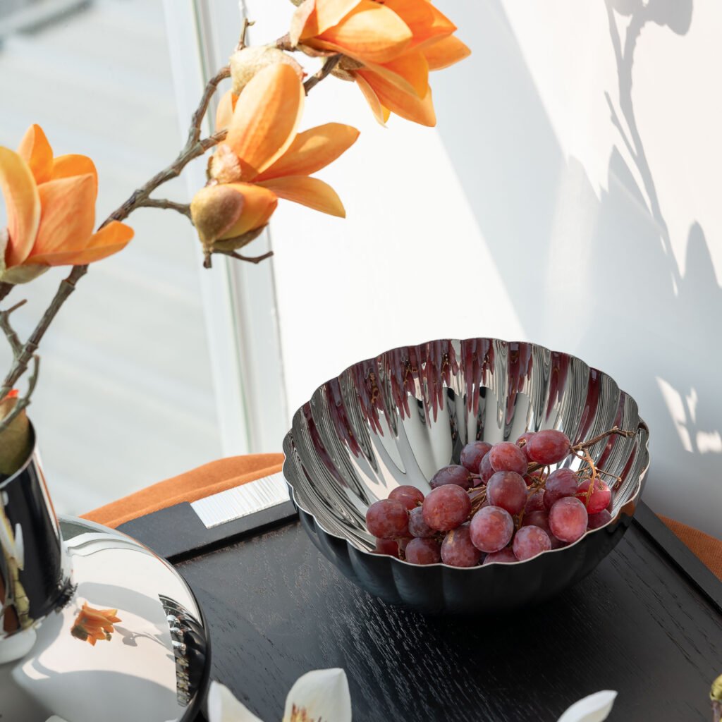 80 7 1 Apexerahomelife Sophisticated Steel Textured Platter Mirror Polished Decorative Tray