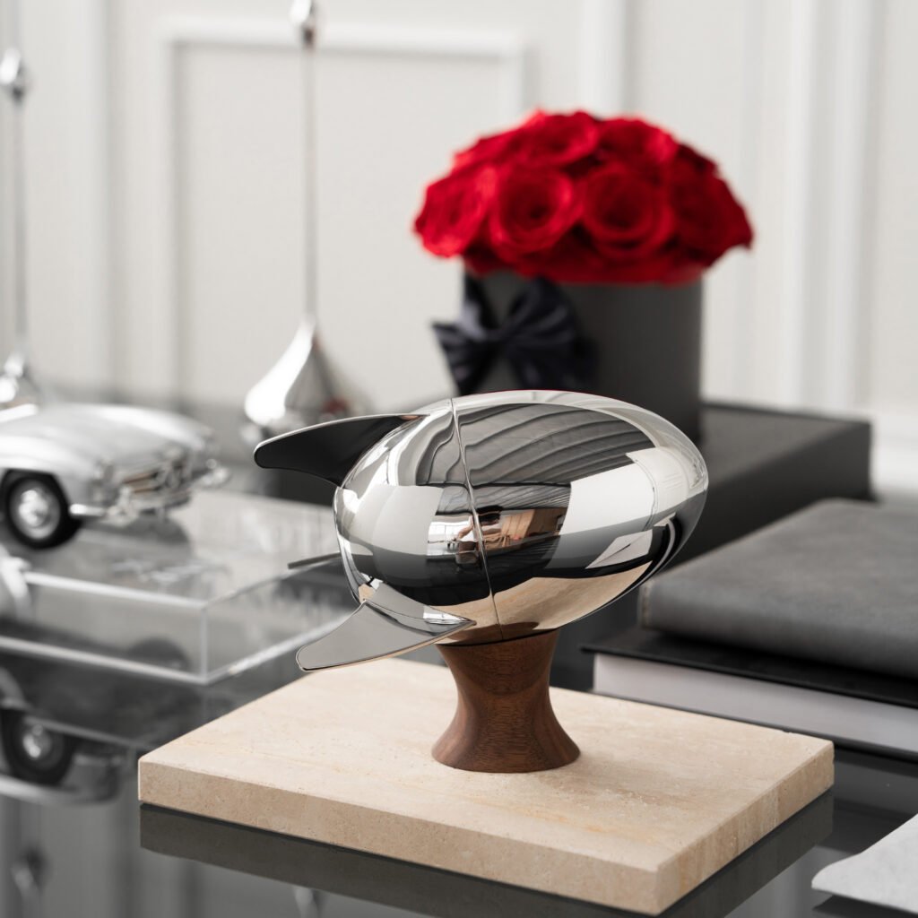 82 8 1 Steel Rocket Tableware Set - Luxury Mirror Polished Stainless Steel Egg Shaped Server by Apexerahomelife.