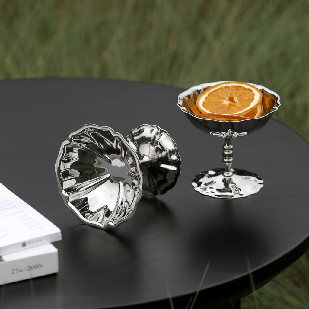 86 7 1 Apexerahomelife Stainless Steel Cloud Basin Bionic Dessert Cup