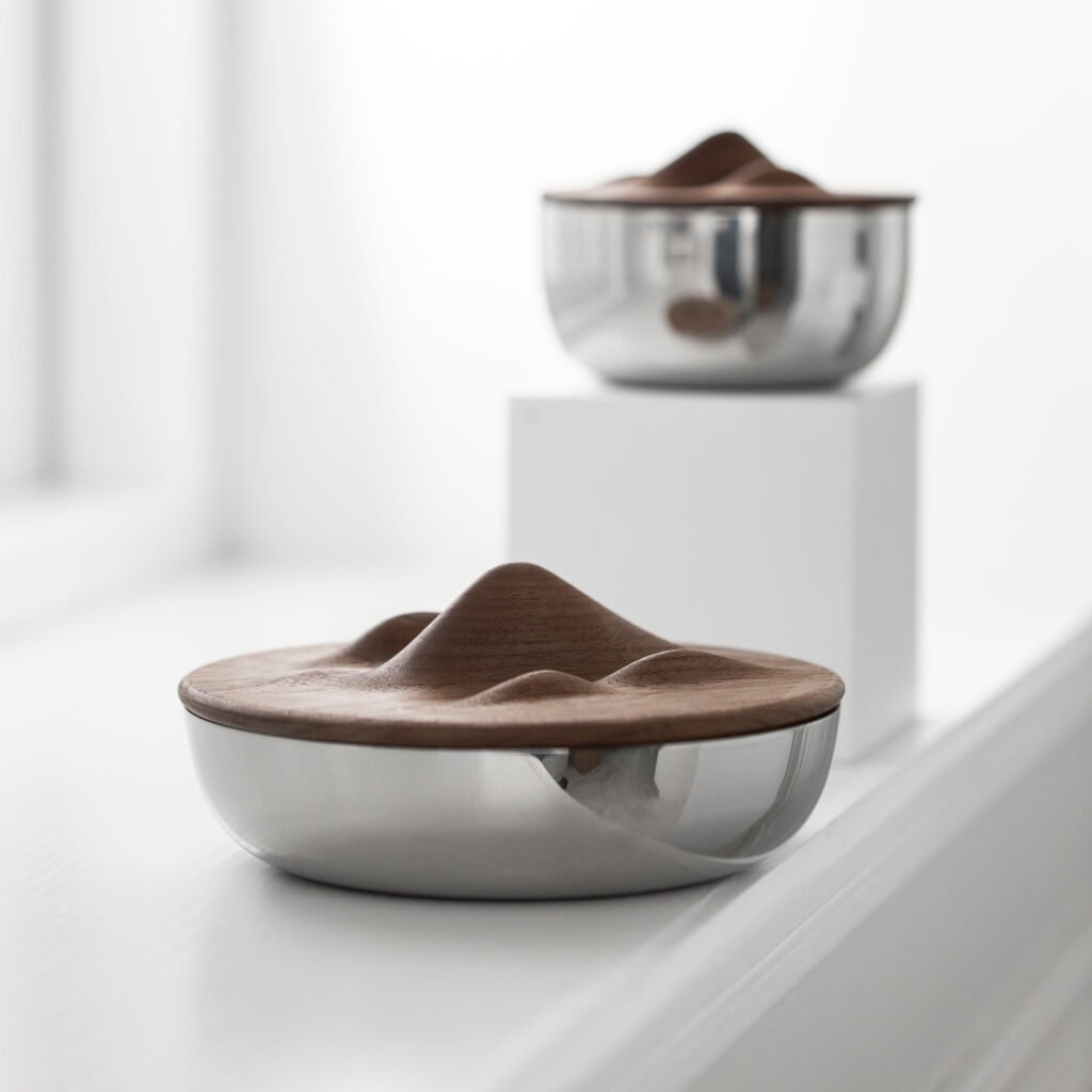 9 4 1 Steel Mountain Bowl for Architectural Interiors - Premium Mirror Polished Stainless Steel Peaks Basin by Apexerahomelife.