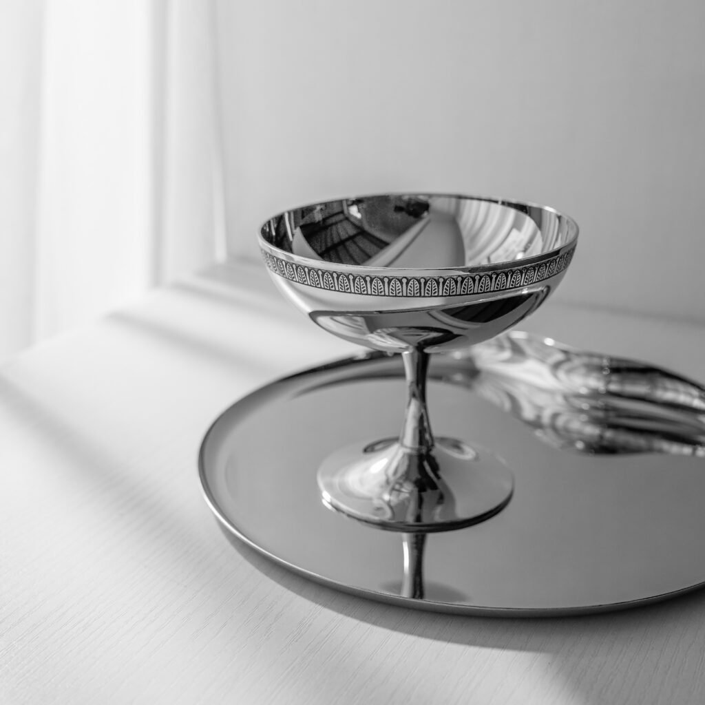 91 1 1 Steel Dessert Cup for Gourmet Treats - Luxury Mirror Polished Stainless Steel Sorbet Bowl by Apexerahomelife.