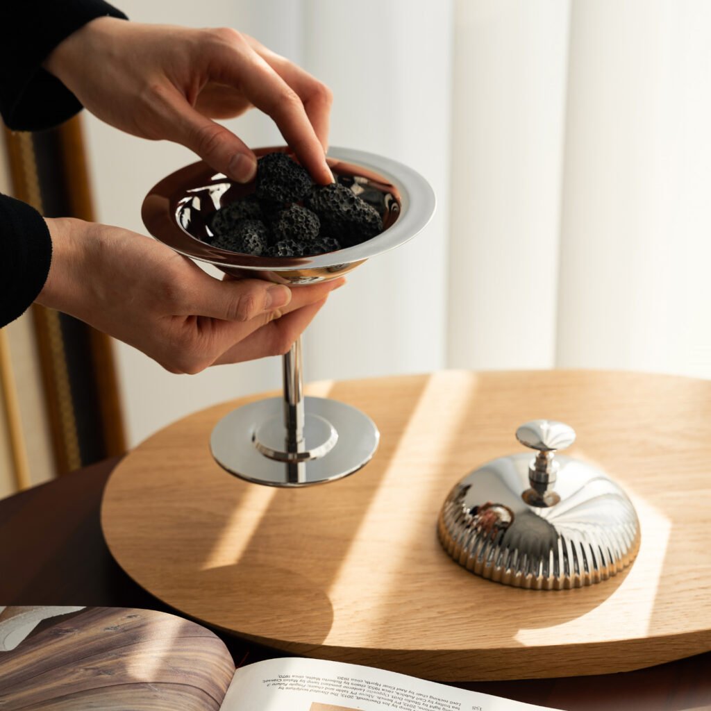 93 8 1 Steel Dessert Server with Lid - Luxury Mirror Polished Stainless Steel Gourmet Bowl by Apexerahomelife.