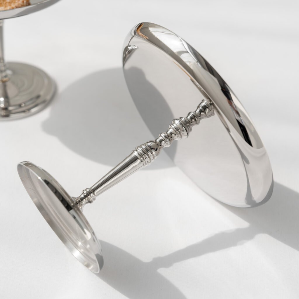 94 7 1 Steel Appetizer Dish for Fine Dining - Luxury Mirror Polished Stainless Steel Dipping Plate by Apexerahomelife.