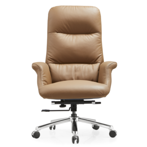New Product Office Chairs Luxury Ergonomic Executive Genuine Leather Aluminum Modern Leather Office Chair
