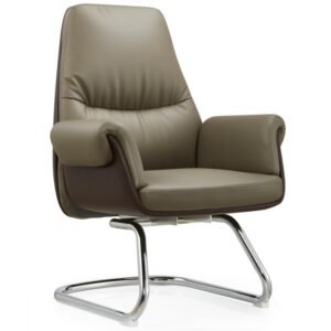 New Product Office Chairs Luxury Ergonomic Executive Genuine Leather Aluminum Modern Leather Office Chair