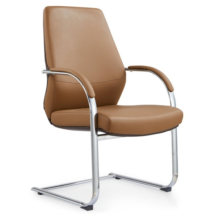 New Product Office Chairs Luxury Ergonomic Executive Genuine Leather Aluminum Modern Leather Office Chair - Image 2