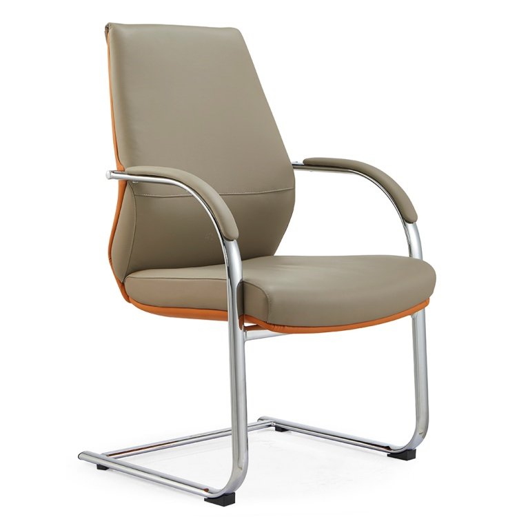 New Product Office Chairs Luxury Ergonomic Executive Genuine Leather Aluminum Modern Leather Office Chair - Image 3