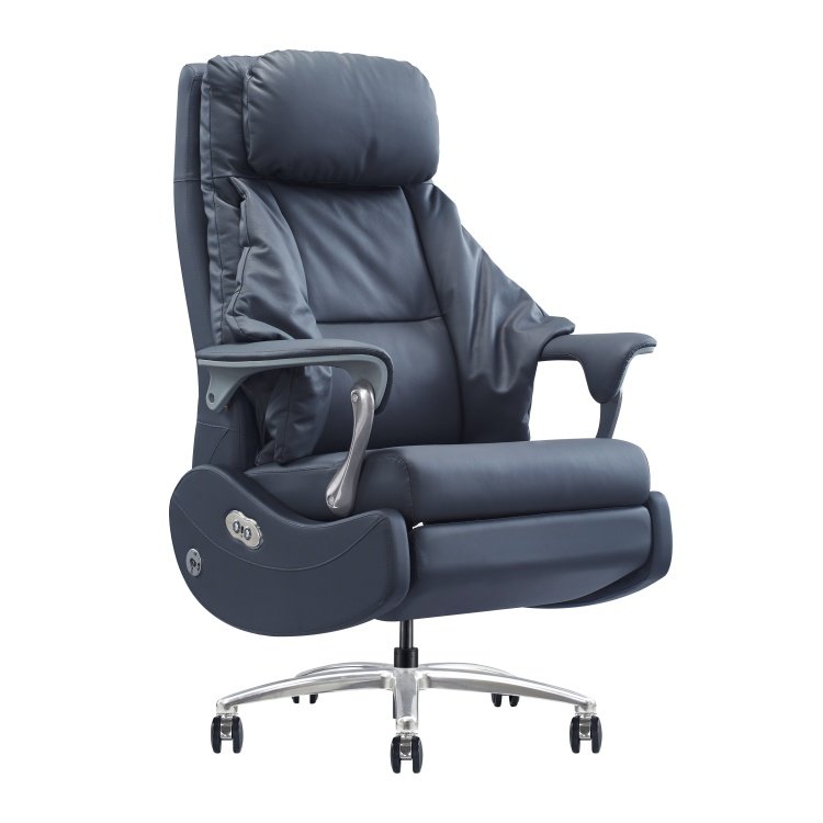 New Product Office Chairs Luxury Ergonomic Executive Genuine Leather Modern Leather Office Chair - Image 8