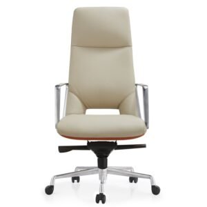 New Product Office Chairs Luxury Ergonomic Executive Genuine Leather Aluminum Modern Leather Office Chair