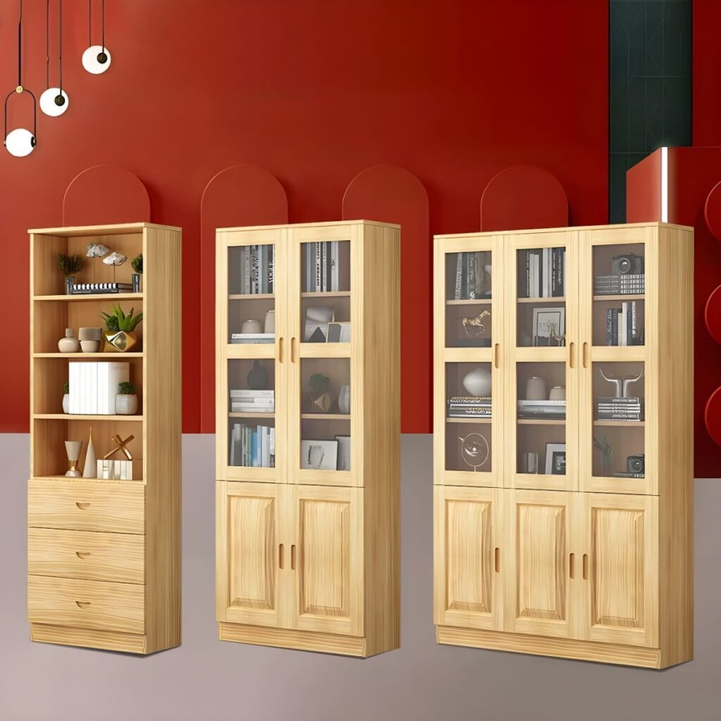 1200x1200 320 Pale brown Box Shelves with 6-Shelf in Vertical or Horizontal Orientation with Drawers