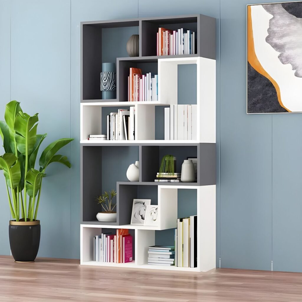 1200x1200 321 Modern Minimalist Small Bookcase - Tool-Free Easy Assembly Open Shelf Organizer