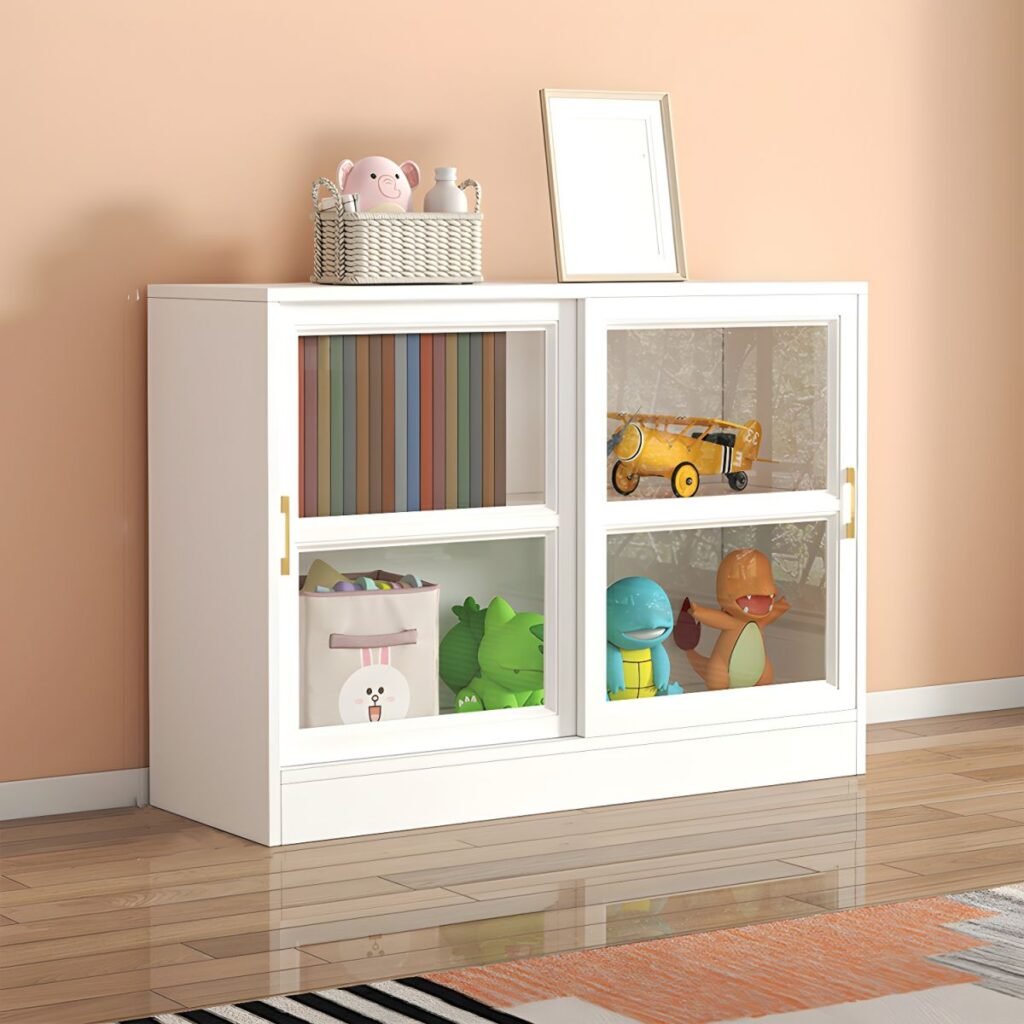 1200x1200 323 Kids’ Bookshelf - Child-Friendly Low Bookcase for Playroom & Nursery Storage Eco-friendly finish Bookshelf