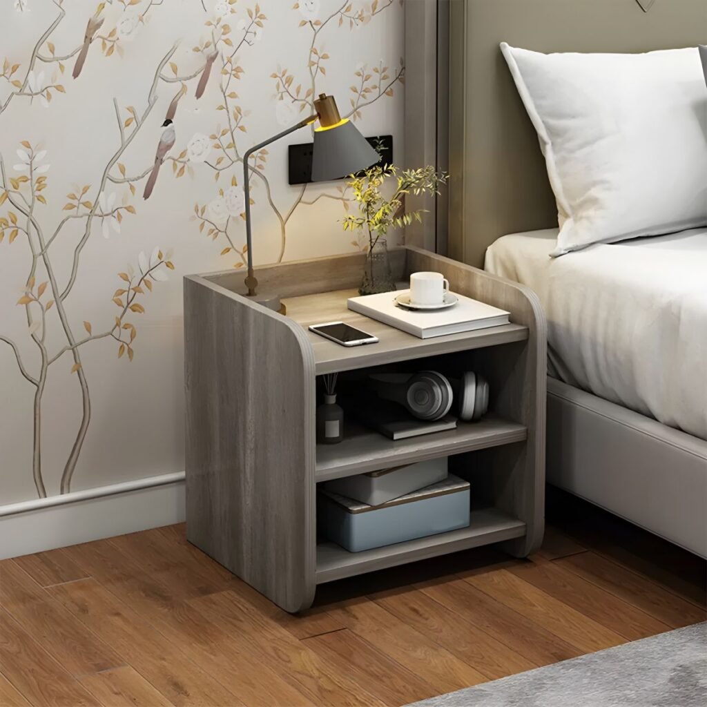 1200x1200 375 Sleek Modern Nightstand with Soft Curved Edges