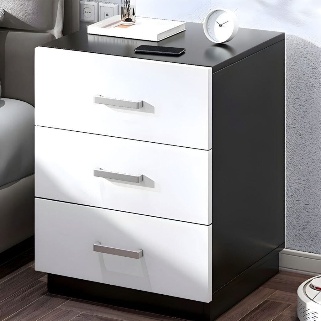 1200x1200 386 Zen Matte Bedside Commode with 1-3 Drawers
