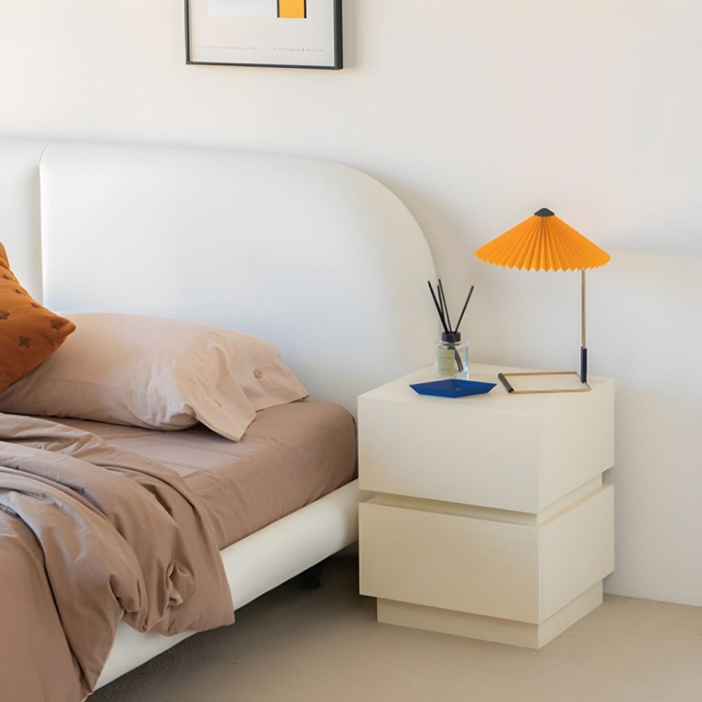 1200x1200 390 Polished Urban Nightstand with 2 Hidden Drawers
