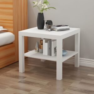 Modern Nightstand in Bedroom Sofa Side Storage with Sliding Drawers