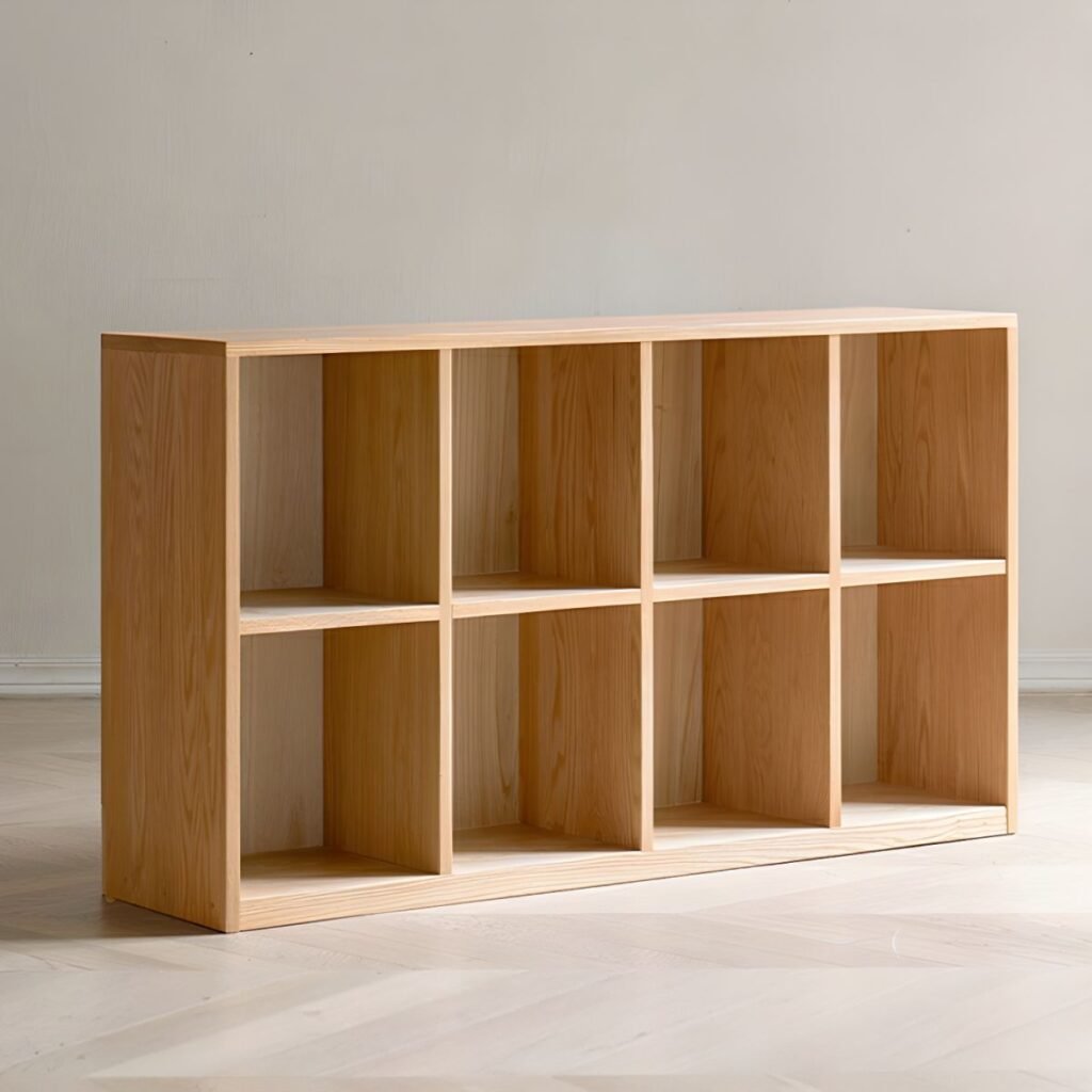 1200x12001 332 Modern 8-Cube Open Bookcase - Minimalist Wooden Storage Organizer for Home Office
