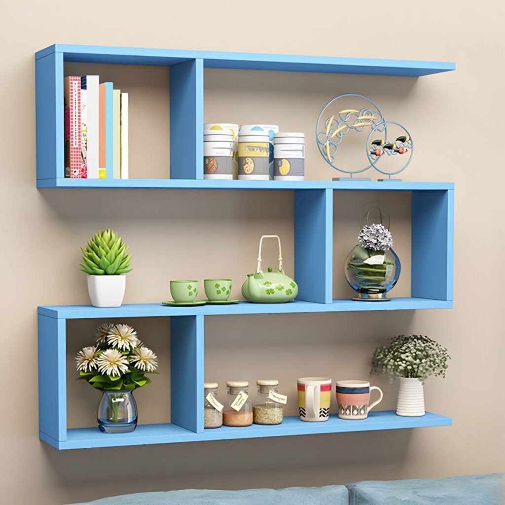 1200x120013 191 Wall-Mounted Timber Unit – Brilliant 29.5-Inch Floating Walnut Shelf, Harmonious 2-Tier Open Storage for Modern Gallery Walls