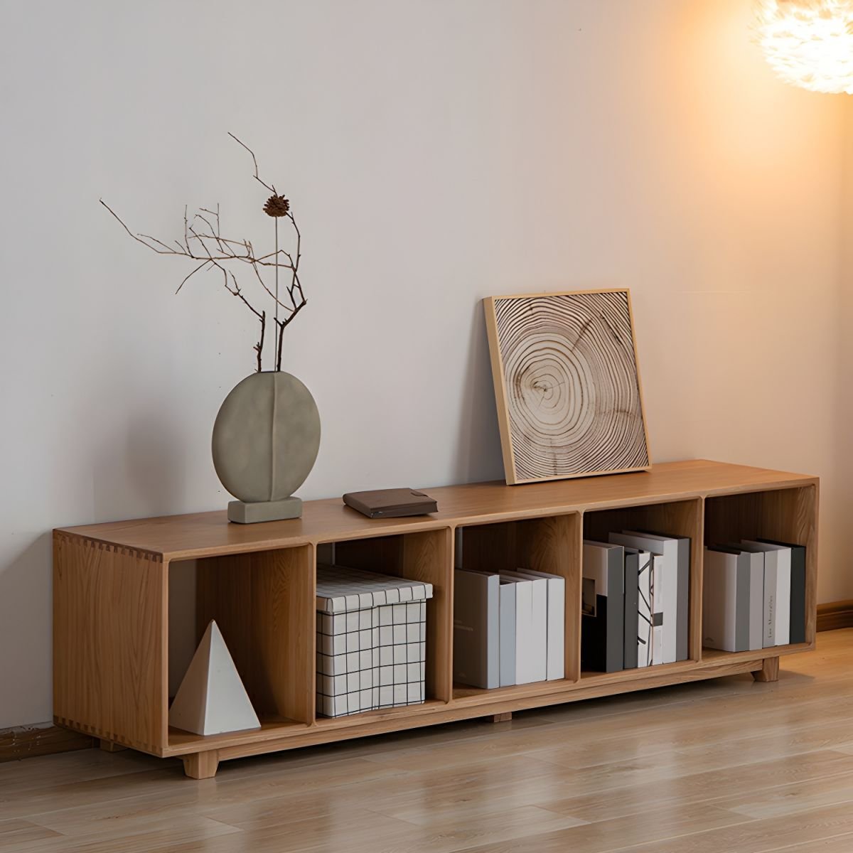 Wooden Design Modern Children's Bookcase Living Room Small Bookcase No Doors Storage Cabinet Bookshelf - Image 4