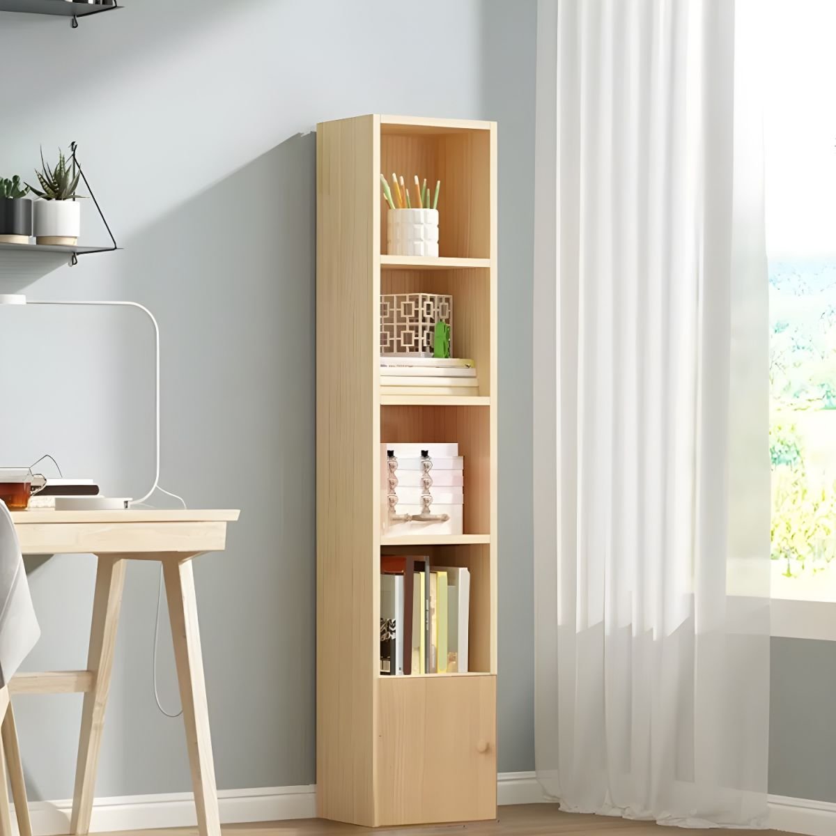 Stunning Rectangular Organizing Shelf with 3,4,5,6-Shelf, Vertical/LateralFiling, Polymer Door, Closed Back - Image 3